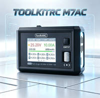ToolkitRC M7AC AC DC Smart Balance Battery Charger 15A 1-6S LiPo LiHV IPS Display for RC FPV Drone LiPo Li-ion Batteries Drones