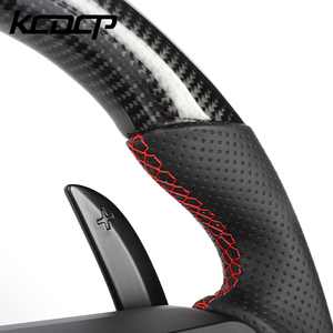 <span class=keywords><strong>Volant</strong></span> <span class=keywords><strong>de</strong></span> <span class=keywords><strong>course</strong></span> personnalisé en Alcantara et fibre <span class=keywords><strong>de</strong></span> carbone avec LED, compatible avec Porsche 718, 911.2, 971, 959, 992, Cayman, 997, Macan, et modèles cabriolet. - Product Image 6