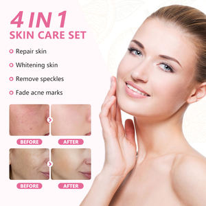 Prix bas Ensemble de soins 4IN1Skin Biologique 100% Vitamine C Marque privée Meilleur blanchissant, éclaircissant, hydratant, <span class=keywords><strong>Crème</strong></span> réparatrice pour le <span class=keywords><strong>visage</strong></span> - Product Image 5