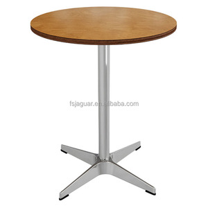 Mesa Redonda Moderna de Madera Contrachapada para Cafetería, Salón, Áreas de Comedor al Aire Libre, Uso en Centros Comerciales y Escuelas - Product Image 1