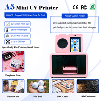 Impresora UV Mini A5 Reeleyin, Máquina de Impresión Pequeña para Negocios en Casa, para Carcasas de Teléfono, Insignias, Tarjetas de PVC, Llaveros, Pelotas de Golf