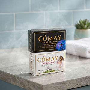 Jabón perfumado Comay 100g con aroma floral, perfumes negros y leche de cabra blanca para el cuerpo, seguro para la piel. - Product Image 5