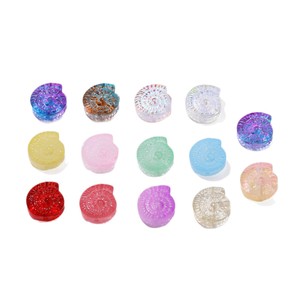 Summer Macaron Colored Snail Glass Spacer <b>Beads</b> For Bracelet Making DIY Jewelry Accessories Irregular Shape Crystal Lampwork - Product Image 5