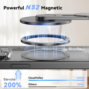 110แม่เหล็กอลูมิเนียมอัลลอยด์คุณภาพสูงพับได้และสามารถปรับ ° 180ด้านข้างได้สำหรับโทรศัพท์คอมพิวเตอร์/เทสลา/มอนิเตอร์/<span class=keywords><strong>โทรศัพท์</strong></span>ทุกรุ่น - Product Image 2