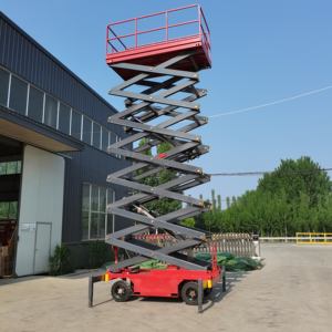 Boomstar 300-1000 kg Grande charge Déplacé à la main Push <span class=keywords><strong>Aerial</strong></span> Mobile 6-18 m Élévateur à ciseaux mobile électrique à vendre - Product Image 6