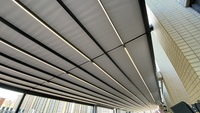 Pergola de villa en aluminium imperméable à l'eau moderne de haute qualité