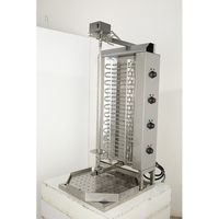 JABS 2025 nouveau modèle Commercial 4 brûleurs Doner Kebab Grill Moyen-Orient électrique poulet viande Barbecue rotatif Shawarma Machine
