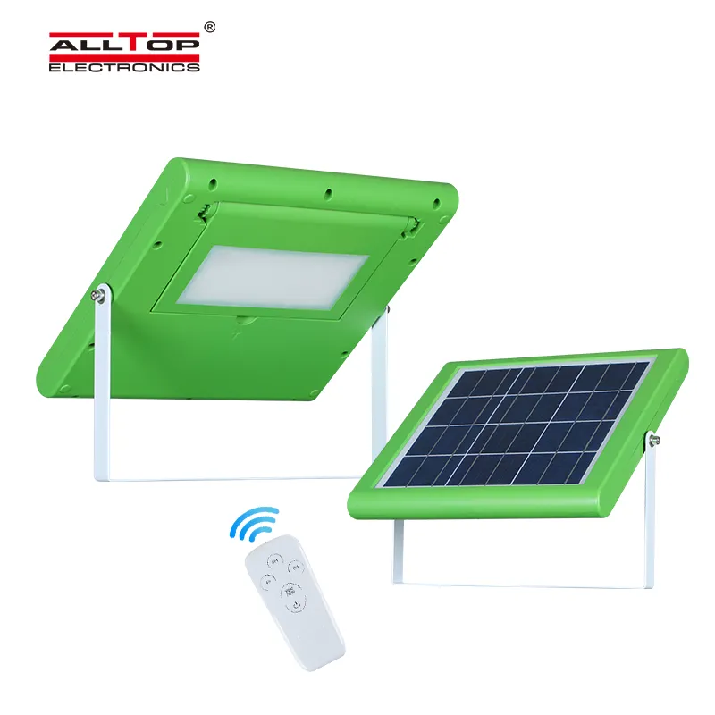 ALLTOP New Arrival Remote Control Green Housing Outdoor Abs Ip65 Waterproof 20w All In One Solar Led Flood Lights