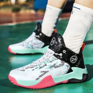 Boys' <strong>Basketball</strong> Sports <strong>Shoes</strong> Autumn Summer New Soft Bottom Anti Slip Medium Large Sports Fashion Comfortable Breathable High - Product Image 4