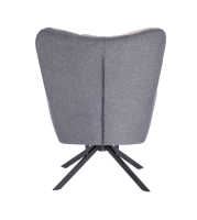 Fauteuil pivotant surdimensionné de luxe moderne en tissu pour salon, fauteuil de détente