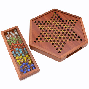 Tavola <span class=keywords><strong>da</strong></span> gioco XLAN esagonale per <span class=keywords><strong>Dama</strong></span> Cinese, Set di <span class=keywords><strong>Dama</strong></span> in Legno, Palline Acriliche a 6 Colori, Adatto per Giochi <span class=keywords><strong>da</strong></span> Tavolo Domestici - Product Image 4