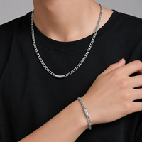 Chaîne Réversible en Acier Inoxydable 6mm avec Fermoir à Clip Hip Hop, Collier et Bracelet pour Homme en Acier Titane, Vente en Gros Usine, Personnalisable OEM ODM