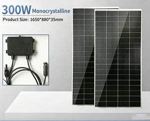 Panel Solar Policristalino de 300W, Placa Fotovoltaica de Alta Absorción de Luz para RV, Equipos de Monitoreo en Exteriores, Almacenamiento de Energía Solar - Product Image 4