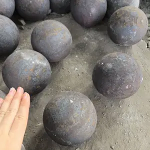 Bolas de aço forjadas para laminação, 60mm, 70mm, 80mm, esfera de aço forjada para mina e moinho de bolas