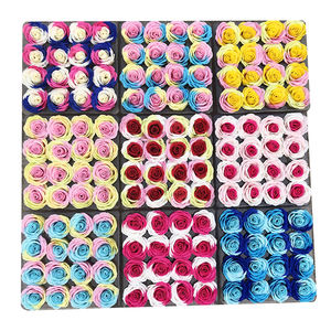 Decorazioni di natale il Giorno di san valentino 3 colori sapone fiore artificiale rosa testa per mazzi di fiori contenitore di regalo di nozze pianta della parete di design - Product Image 4