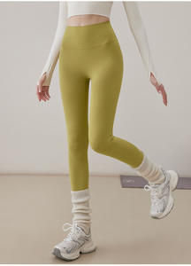 กางเกงโยคะฟิตเนสแห้งเร็ว กางเกงออกกำลังกายแบบรัดรูปสำหรับผู้หญิง พร้อมโลโก้แบบกำหนดเอง - Product Image 4