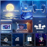 Projecteur intelligent multimédia Magcubic 720p Home Lcd Hy300 Pro+ Son HiFi Vidéo LED Mini projecteur portable
