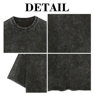 T-shirt Kingsen pour homme, 100 % coton, délavé à l'acide, coupe oversize, vintage, personnalisé avec impression sérigraphiée, idéal pour l'été - Product Image 6