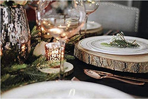 Fetta di legno decorativa all'ingrosso su ordinazione della decorazione del tavolo del chip di legno della decorazione del ceppo della decorazione di nozze - Product Image 5