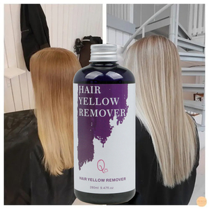 Shampoo violet sans sulfate pour neutraliser les reflets blonds 280 ml Ligne de salon Shampoo violet pour la dépose de couleur violette - Product Image 1