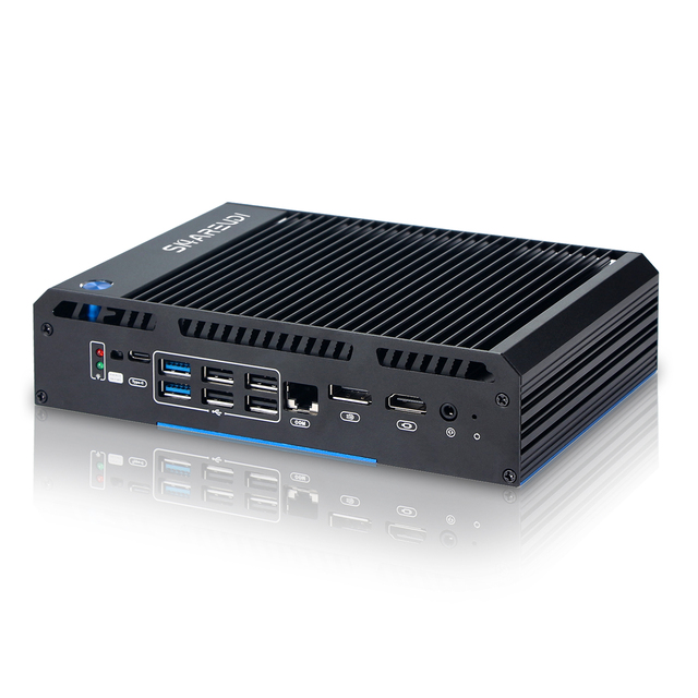 Intel N150 Fanless Firewall Mini Box PC 4*Gigabit I226V LAN 2*SFP+ Quad-core Dual-display DDR4 Computer Windows Ubuntu Centos