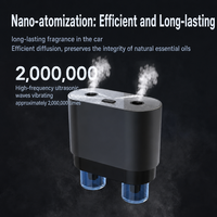 Diffuseur d'arômes pour voiture M88, désodorisant, 365 jours de longue durée, nano-atomisation, pulvérisation automatique, clip de ventilation, 6 ml, 4 flacons