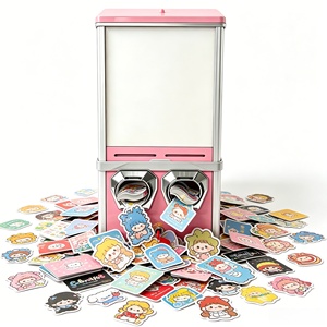 Mini distributeur automatique économique pour cartes, autocollants et tatouages, modèle de table à monnayeur pour la vente au détail - Product Image 1