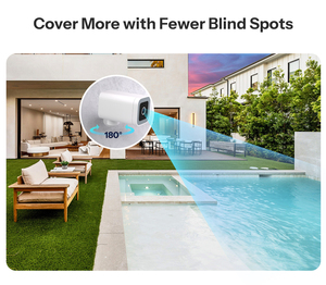 Caméra de sécurité intelligente extérieure <span class=keywords><strong>SONOFF</strong></span> CAM-B1P 2K HD avec détection humaine par IA, résistante aux intempéries IP65, 180° °   Contrôle vocal Alexa Google Home - Product Image 5