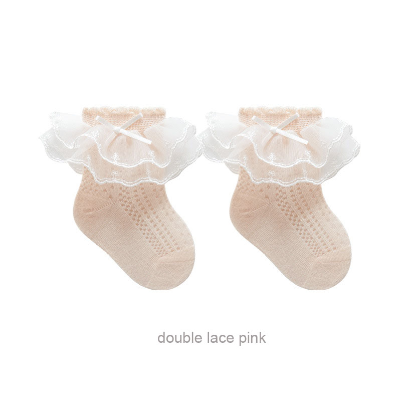 doule lace pink