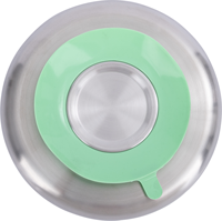 Myjoybee - Assiette Ronde en Acier Inoxydable à 3 Compartiments pour Enfants, Design Moderne Argenté, Personnalisable, Vente Chaude