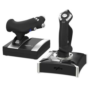 PXN 2119Pro Hitam <span class=keywords><strong>Analog</strong></span> Flight Joystick dengan Motor Getar Kompatibel dengan Xbox One untuk PS4 Komputer - Product Image 1