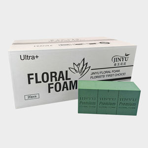 JINYU Espuma Floral Arreglos de <span class=keywords><strong>flores</strong></span> húmedas Bloques de floristería Ladrillo Seda <span class=keywords><strong>Flores</strong></span> artificiales Espuma de poliestireno <span class=keywords><strong>verde</strong></span> <span class=keywords><strong>Esponja</strong></span> de Floricultura - Product Image 1