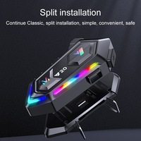 Y20 Earphone Helm Tipe Split dengan Lampu LED RGB, Kontrol Suara, Peredam Kebisingan & Desain Tahan Air
