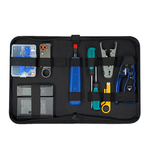 Ruihua Network Tool Kit 9-Piece Set For <b>RJ45</b> <b>Cable</b> Crimping Testing Home Office Use - Product Image 4