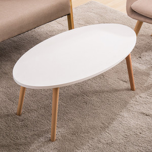 <strong>White</strong> Wooden Coffee <strong>Table</strong> with Four <strong>Corners</strong> - Product Image 2