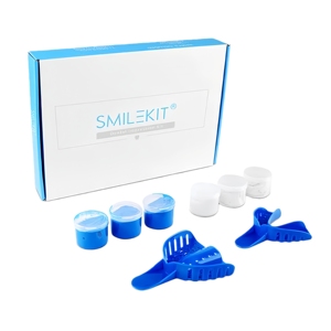 Kit de moules d'empreinte dentaire en plastique non toxique blanc et bleu de bonne qualité pour aligneurs orthodontiques, pour usage domestique - Product Image 5