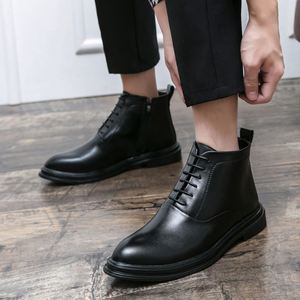 Zapatos de Cuero para Hombre a Precio de Fábrica 2024, Zapatos de Vestir Formales con Cierre para Hombre, Botas Formales para Boda - Product Image 5