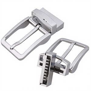 Boucle de ceinture automatique en alliage pour homme, style professionnel, détection par aiguille, modèle 1040, compatible avec les ceintures en cuir de vachette véritable de 3,3 cm, accessoire de ceinture. - Product Image 1