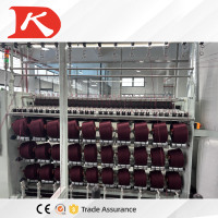 Machine à filer à anneaux Kingkangda avec PLC et composants de moteur, production automatique de fil bouclé haute capacité