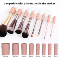 Machine de nettoyage et de séchage de pinceaux de maquillage avec 8 colliers en caoutchouc de différentes tailles, nettoyeur de pinceaux de maquillage électrique automatique