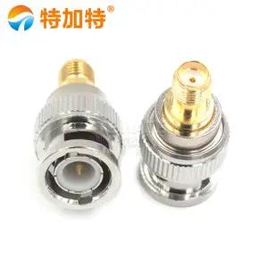 Adaptador de terminales de conector BNC, conector coaxial de RF, SMA hembra/SMA macho a BNC, 1/2/1/2 - Product Image 1
