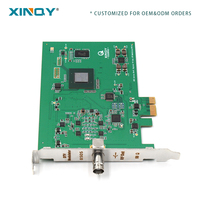 Carte de modulation DTV industrielle PCIe XINQY pour réseau de télévision numérique, streaming multimédia TV, tuner DVB-S2/T2 DVB-C DTMB