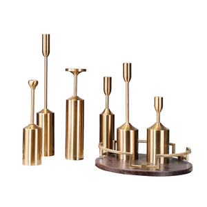 Navidad oro metal vela palo titulares decoración alto candelabros de oro centros de mesa <span class=keywords><strong>para</strong></span> bodas - Product Image 3