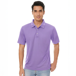 Chemise de golf pour homme, logo personnalisé OEM, anti-rides, 100% coton, manches courtes, séchage rapide, impression - Product Image 1