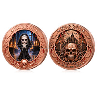 Auswahl 1oz 999 Reinkupfermünze Klassische Horrorfilm-Charakter Relief Metallkunst Halloween Sammlerstück Challenge Kunst-Münze