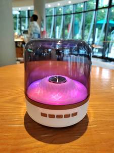 Xách Tay <span class=keywords><strong>Mini</strong></span> Loa Không Dây USB Âm Thanh Stereo Âm Nhạc Hộp Thời Trang Trong Suốt Nhựa Loa Với Đèn Cho Quà Tặng - Product Image 5