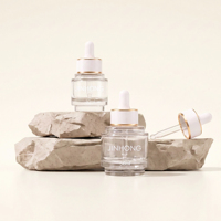 Botol Kaca Premium Custom Kosong 30ml 50ml untuk Serum Wajah, Minyak Esensial, dan Kemasan Minyak Serum Rambut