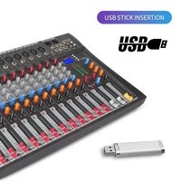 Console de mixage audio numérique Hot CT12 12 canaux avec alimentation fantôme USB 48V pour DJ