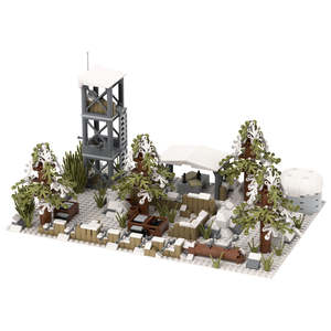 Bloques de Construcción de Juguete de Campo de Batalla con Casas Dañadas por Guerras Militares Personalizadas, Ruinas, Cabañas Abandonadas, Modelo de Defensa, Ladrillos para Niños - Product Image 4