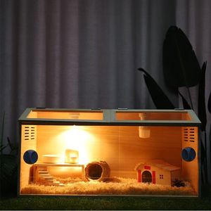 New Portable Durable Eco-Friendly Wooden Cage Openable Top Hamster House Small Animals Guinea Pigs Featuring - Product Image 1